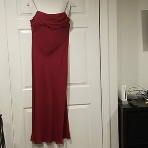 Formal dark red dress